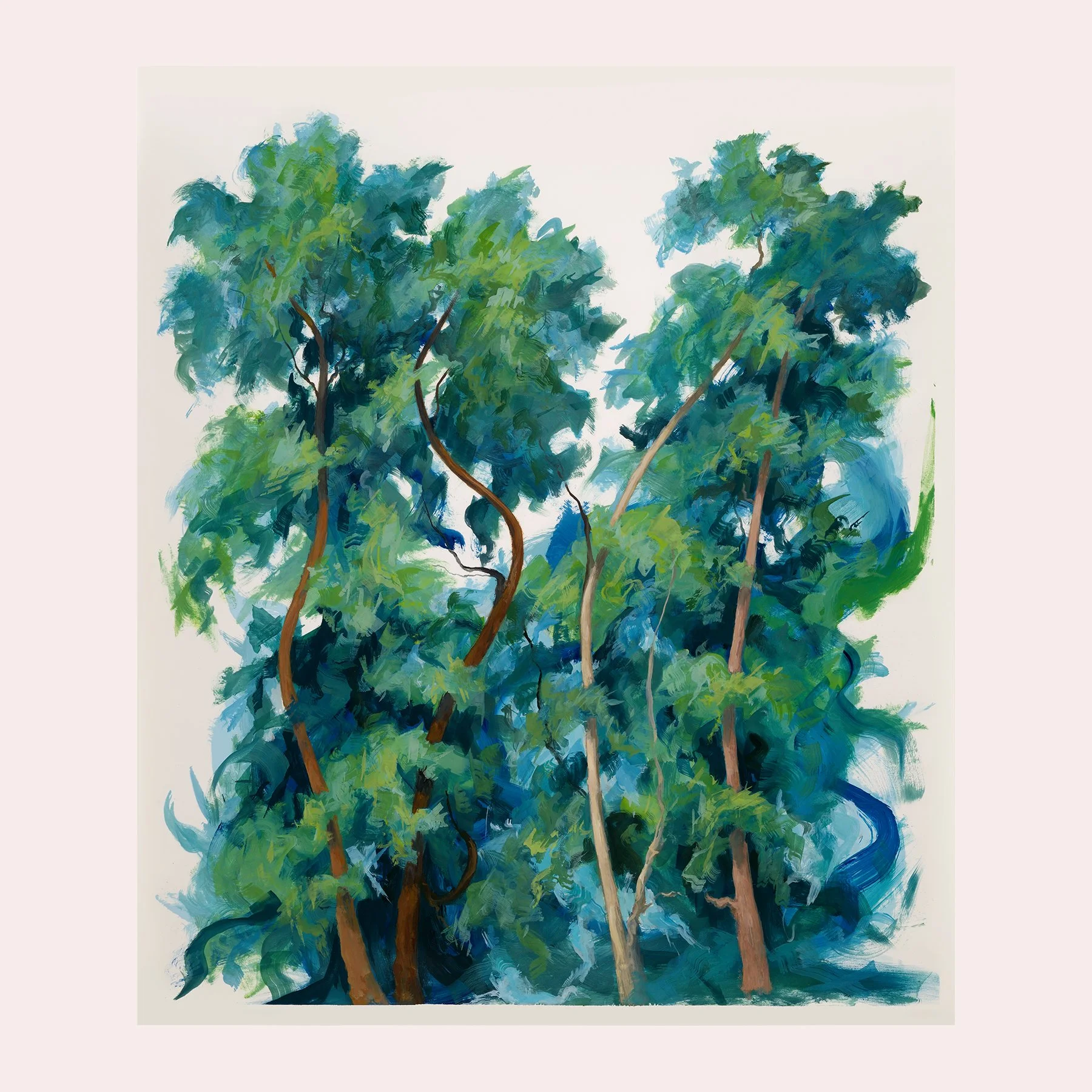 Trees in motion I
Oil on paper
107 x 91 cm
£3,900 (framed)