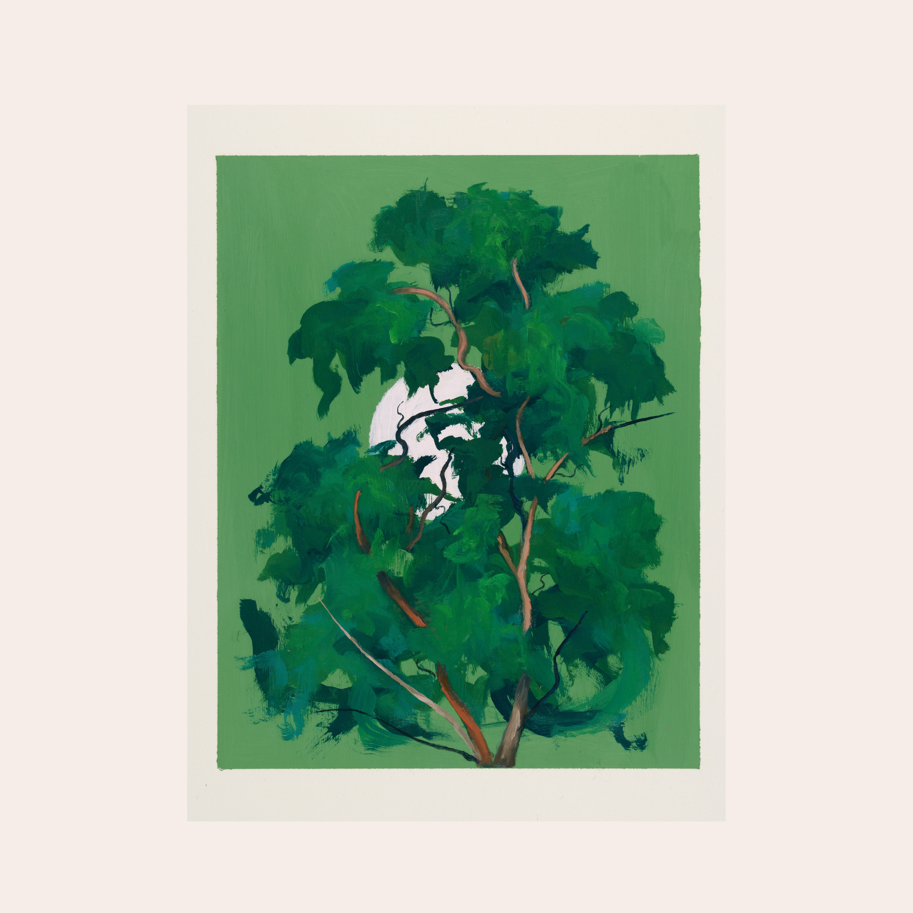 Green moon I
Oil on paper
36 x 30cm
£600 