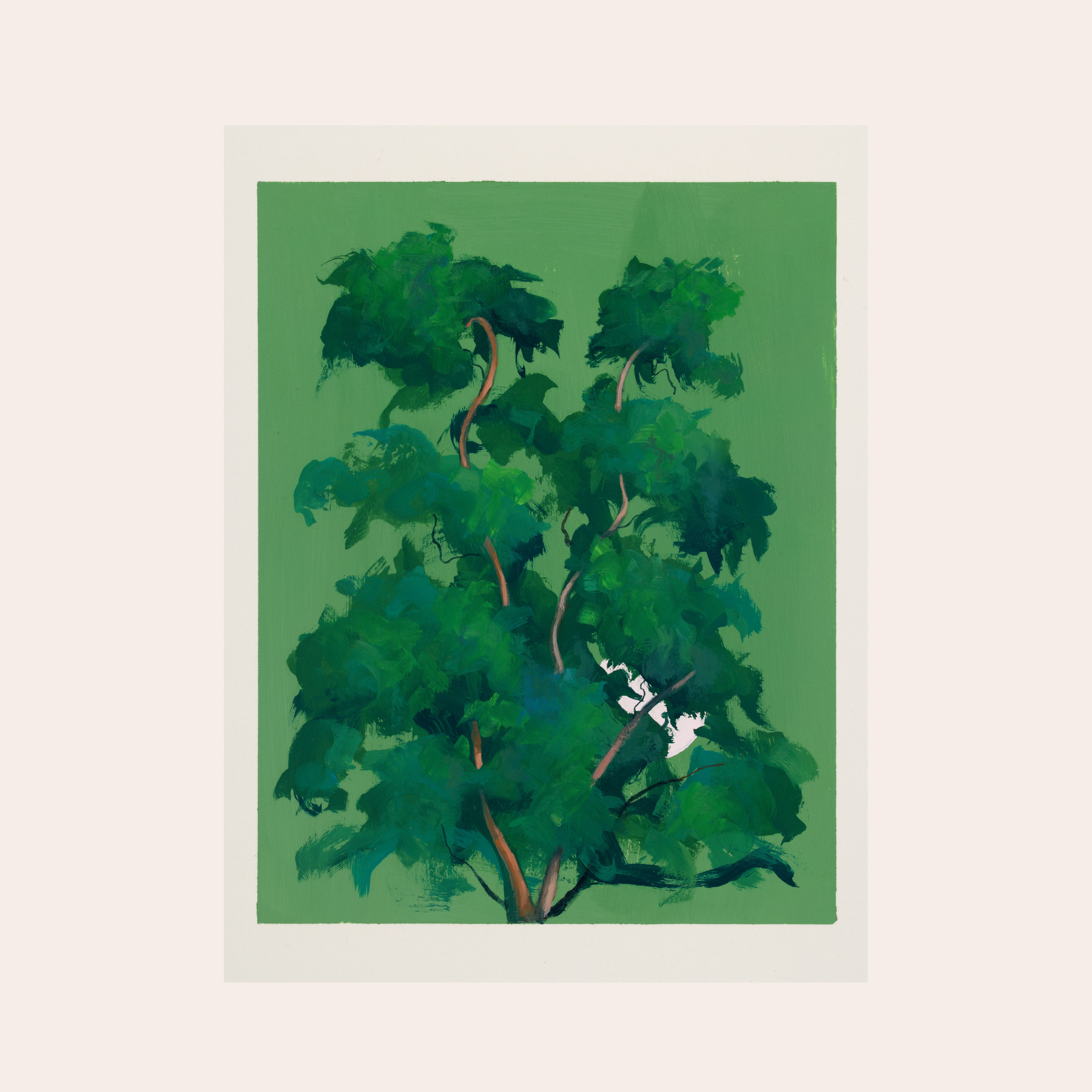 Green moon II
Oil on paper
36 x 30cm
£600 