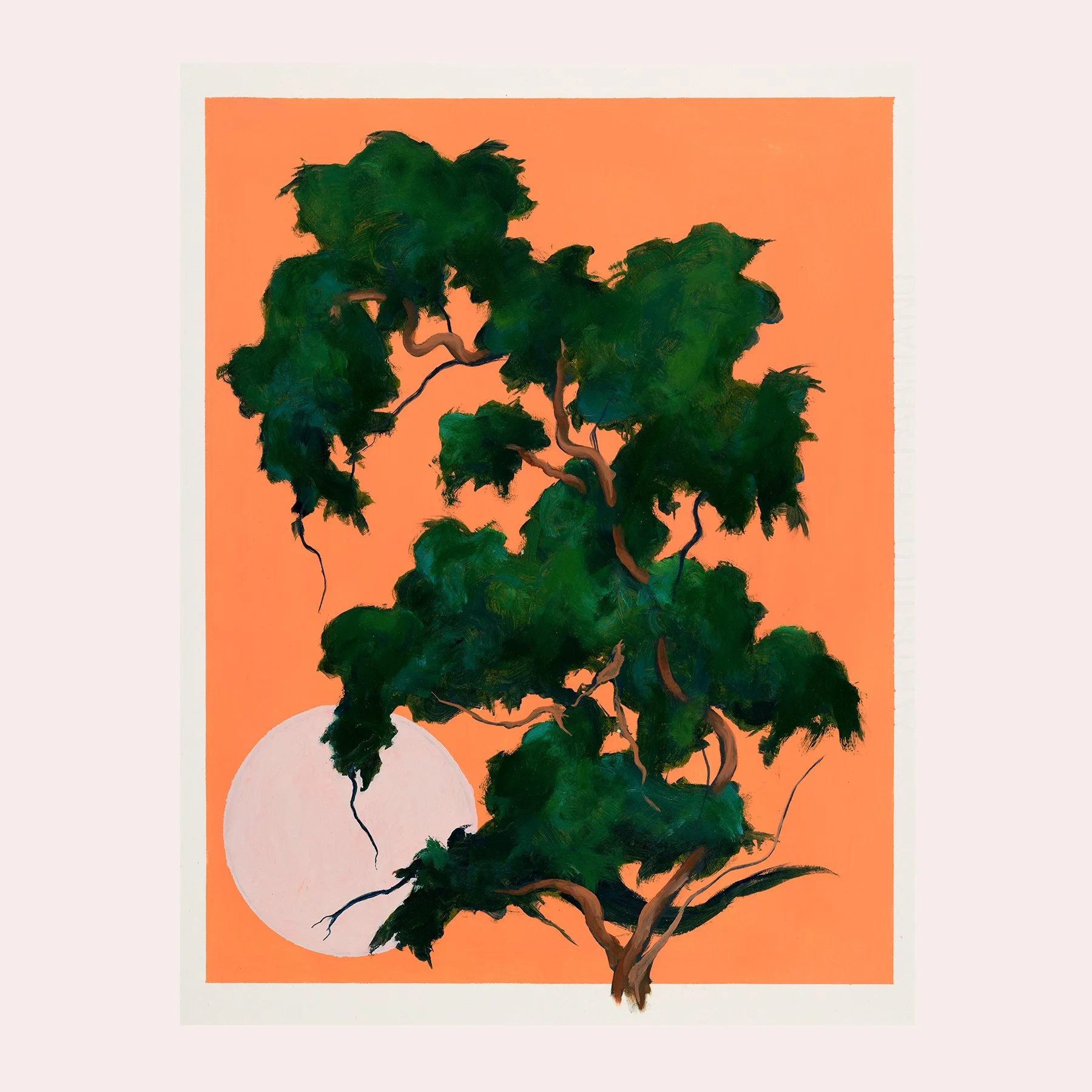 Moon on orange ground I
Oil on paper

£650 (framed)