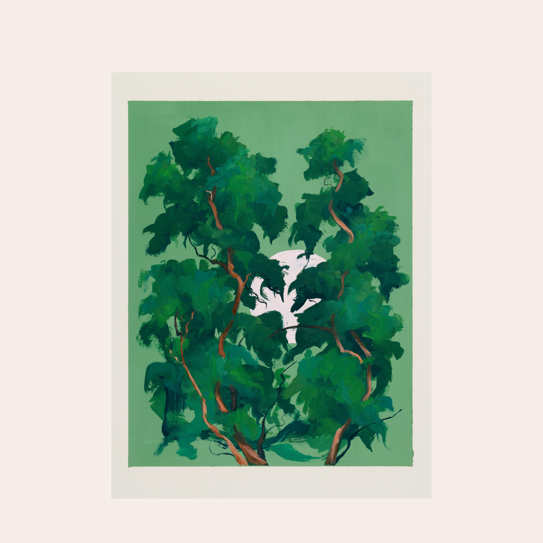 Green moon III
Oil on paper
38 x 30.5cm
£600