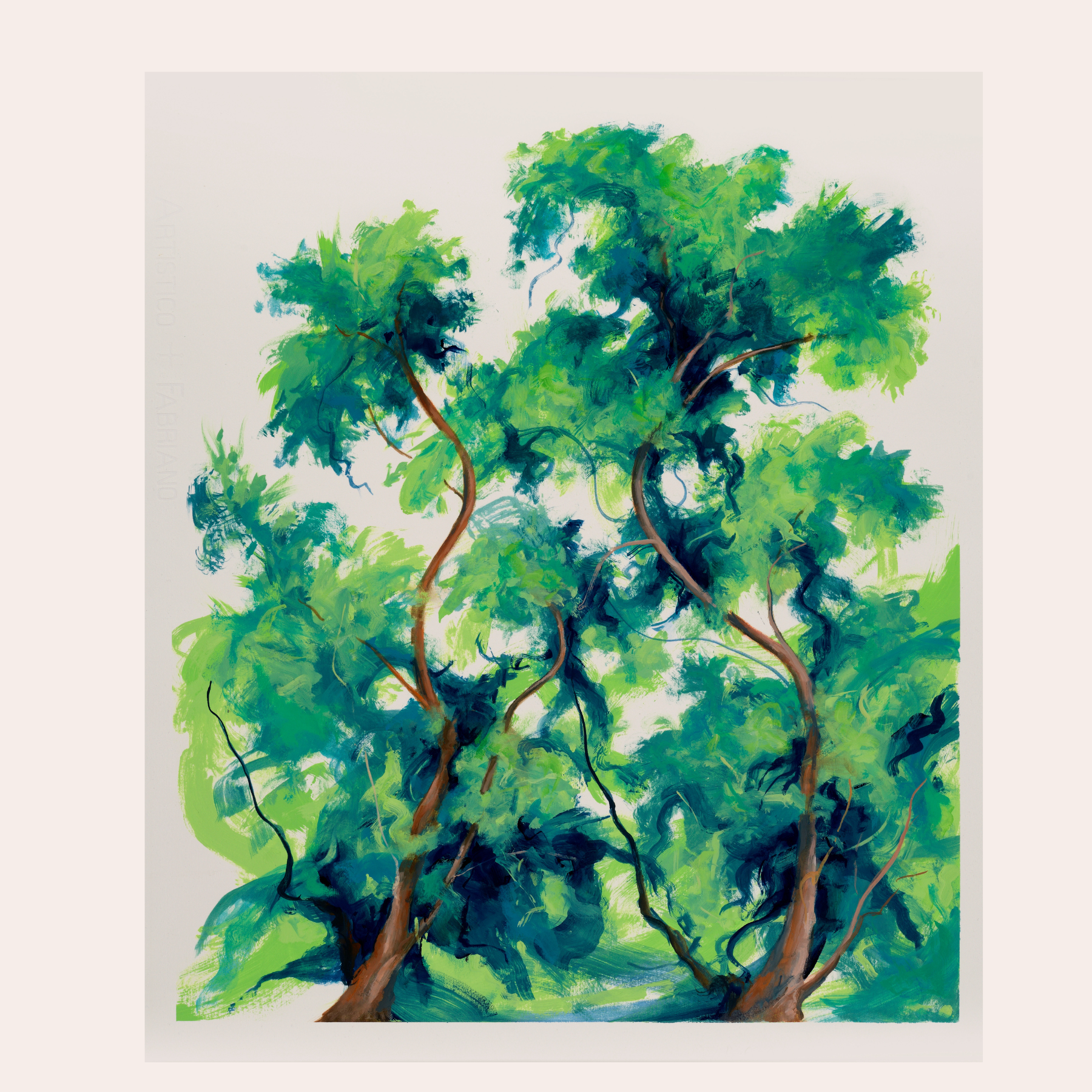 Summer trees I 
Oil and emulsion on paper

£1,100