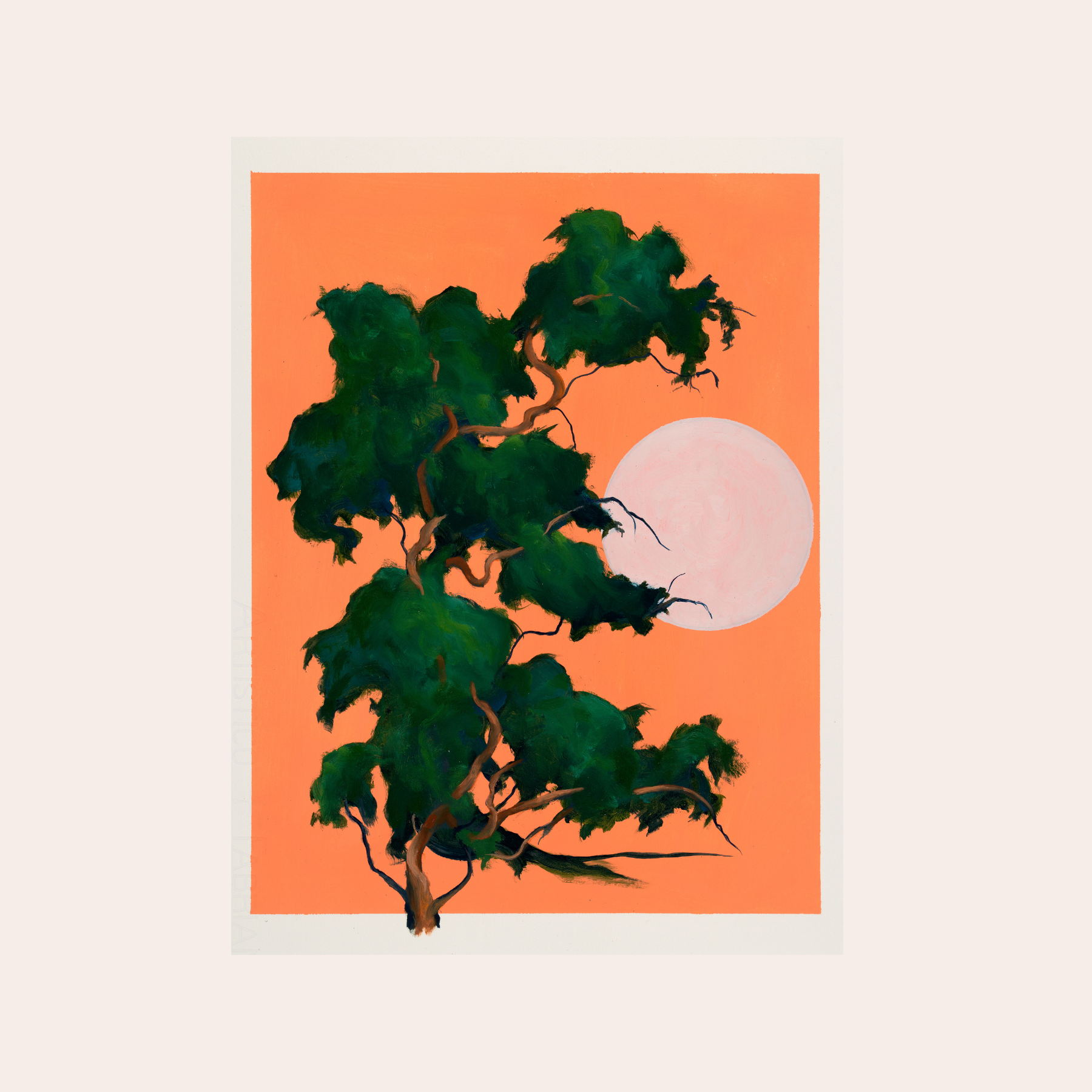 Moon on orange ground II
Oil on paper
38 x 30.5cm
£600 