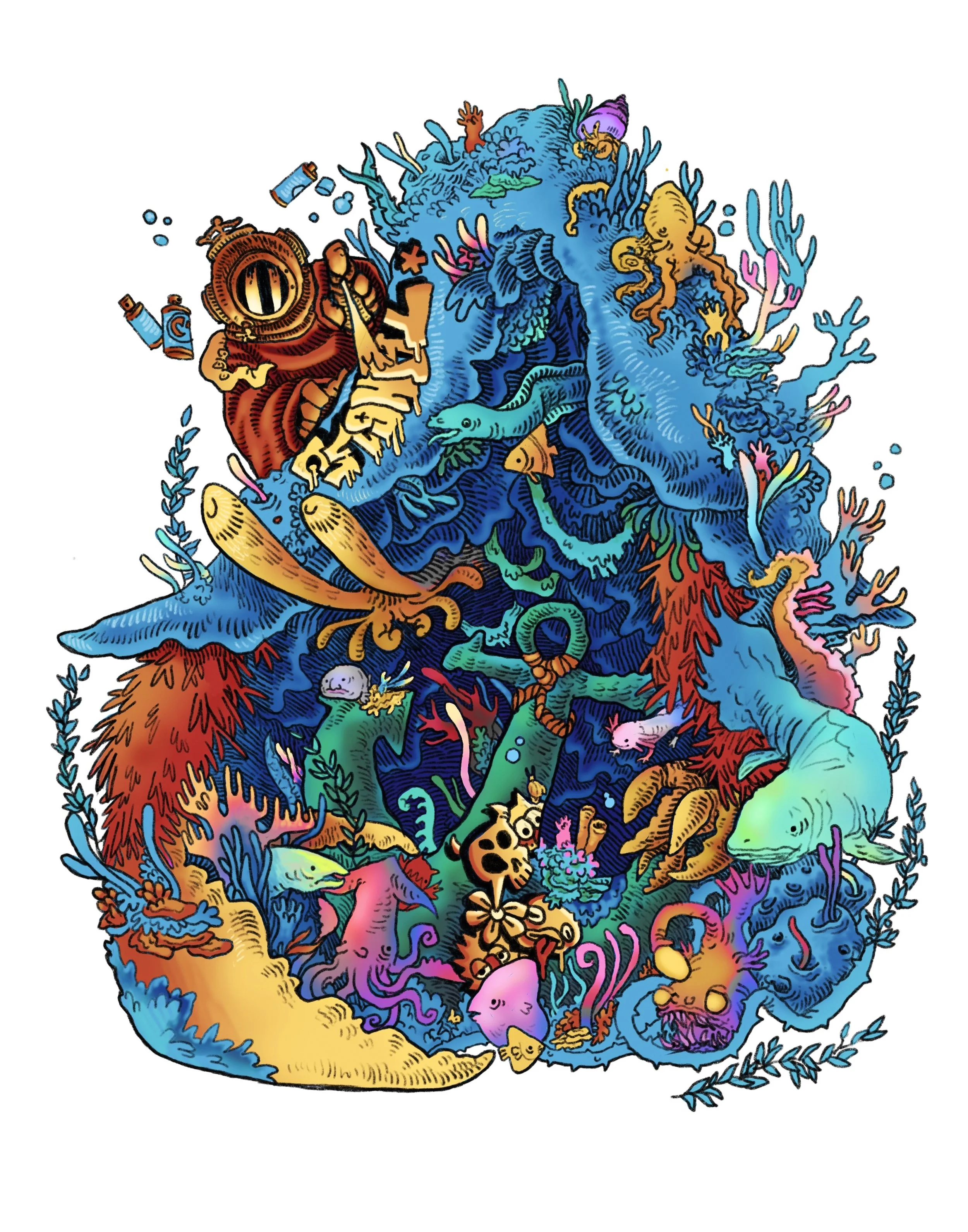 Leave A Mark, 2025. Digital Art (Procreate) 