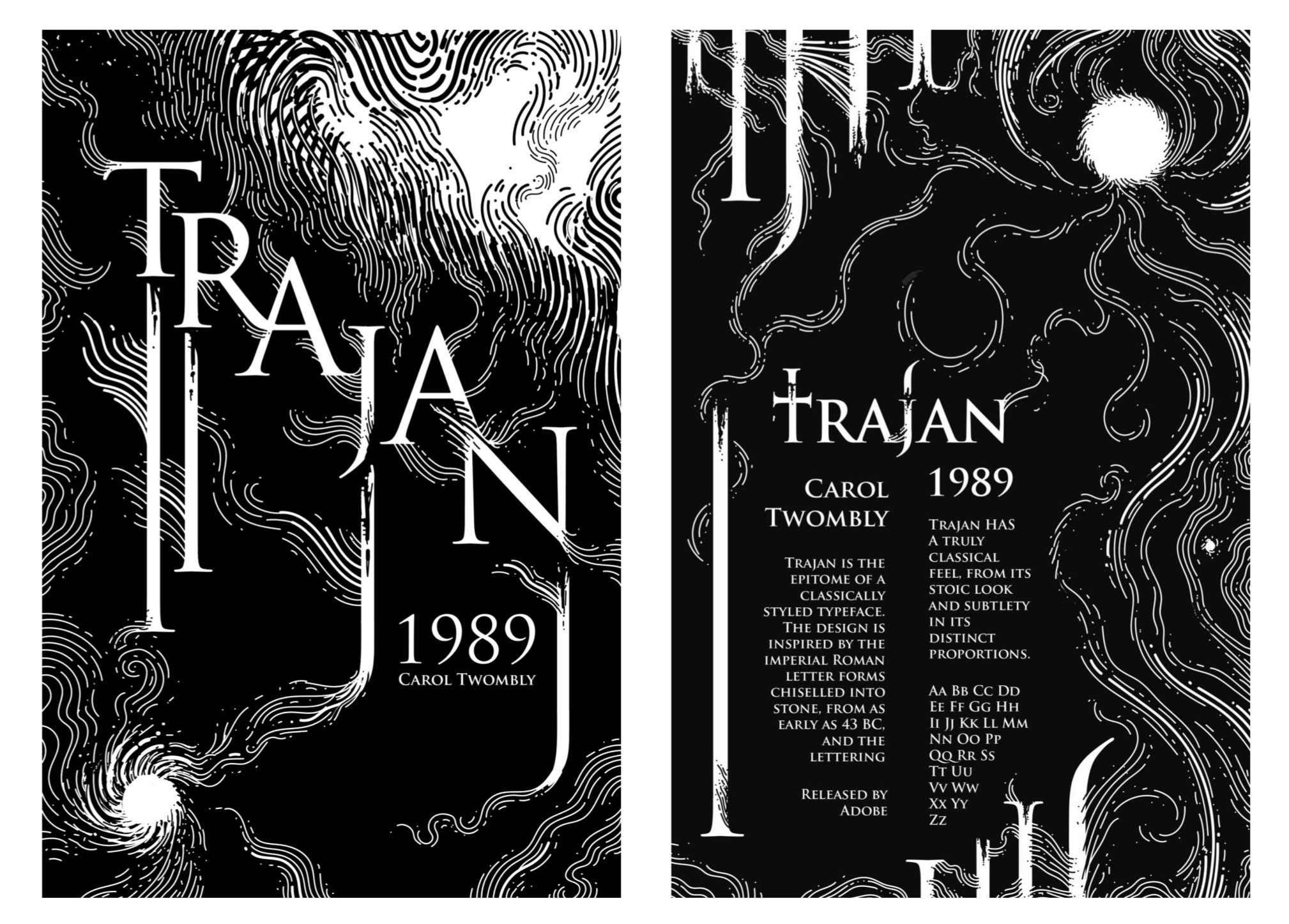 Trajan Postcard, 2026. Adobe Illustrator.