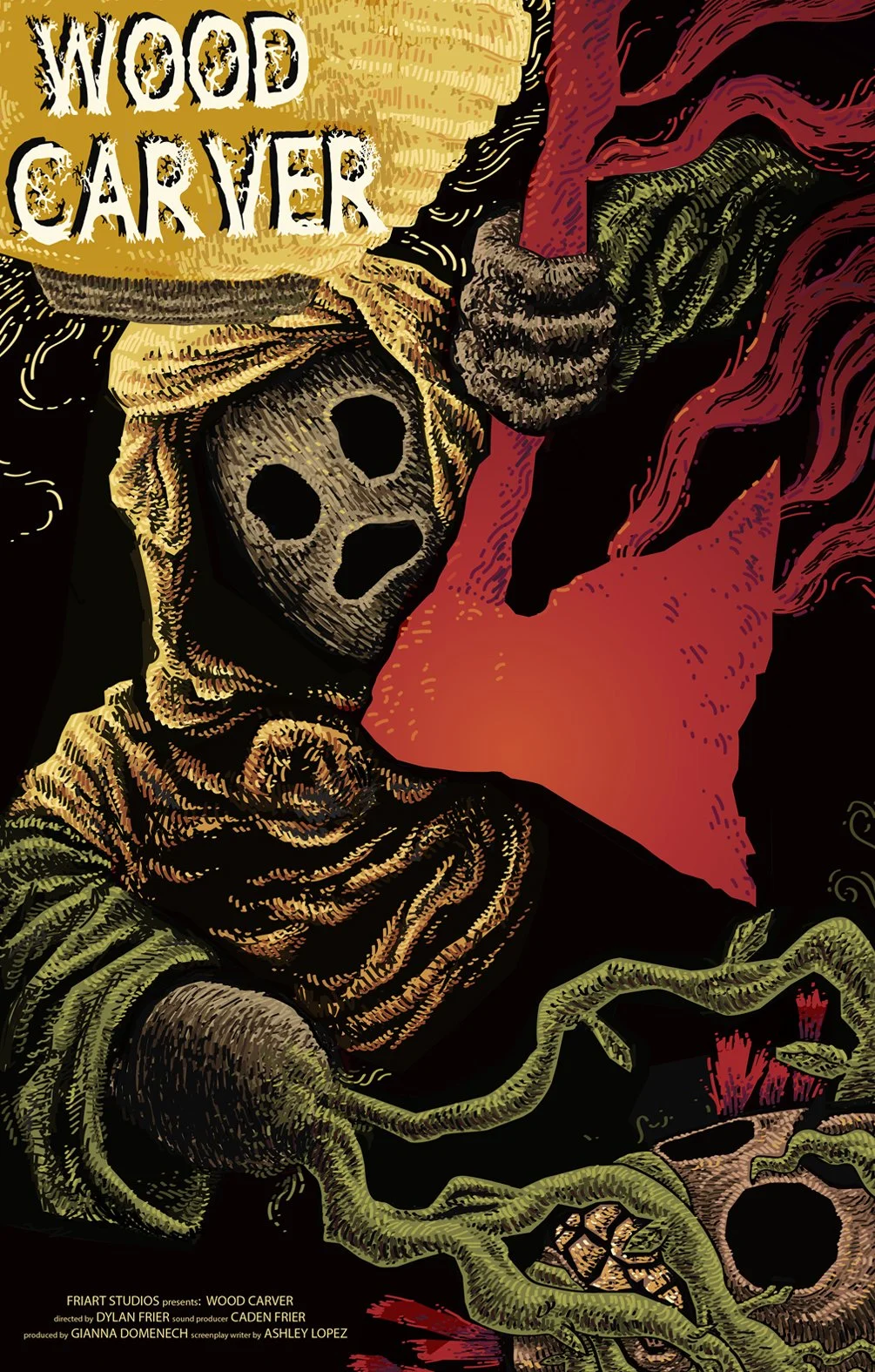 WoodCarver Poster 2, 2025. Digital Art (Adobe Illustrator) 