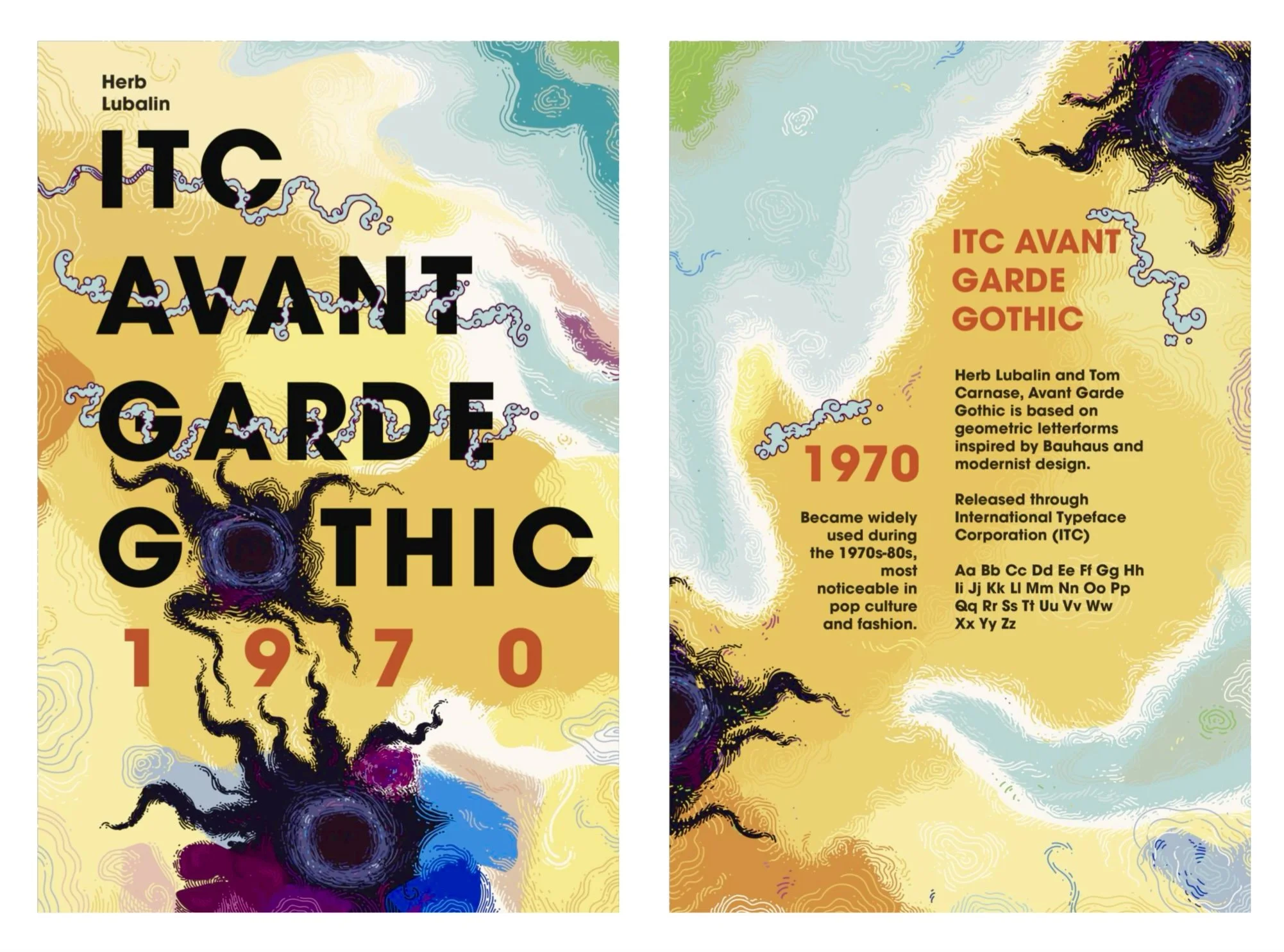 ITC Avant Garde Gothic Postcard, 2026. Adobe Illustrator.
