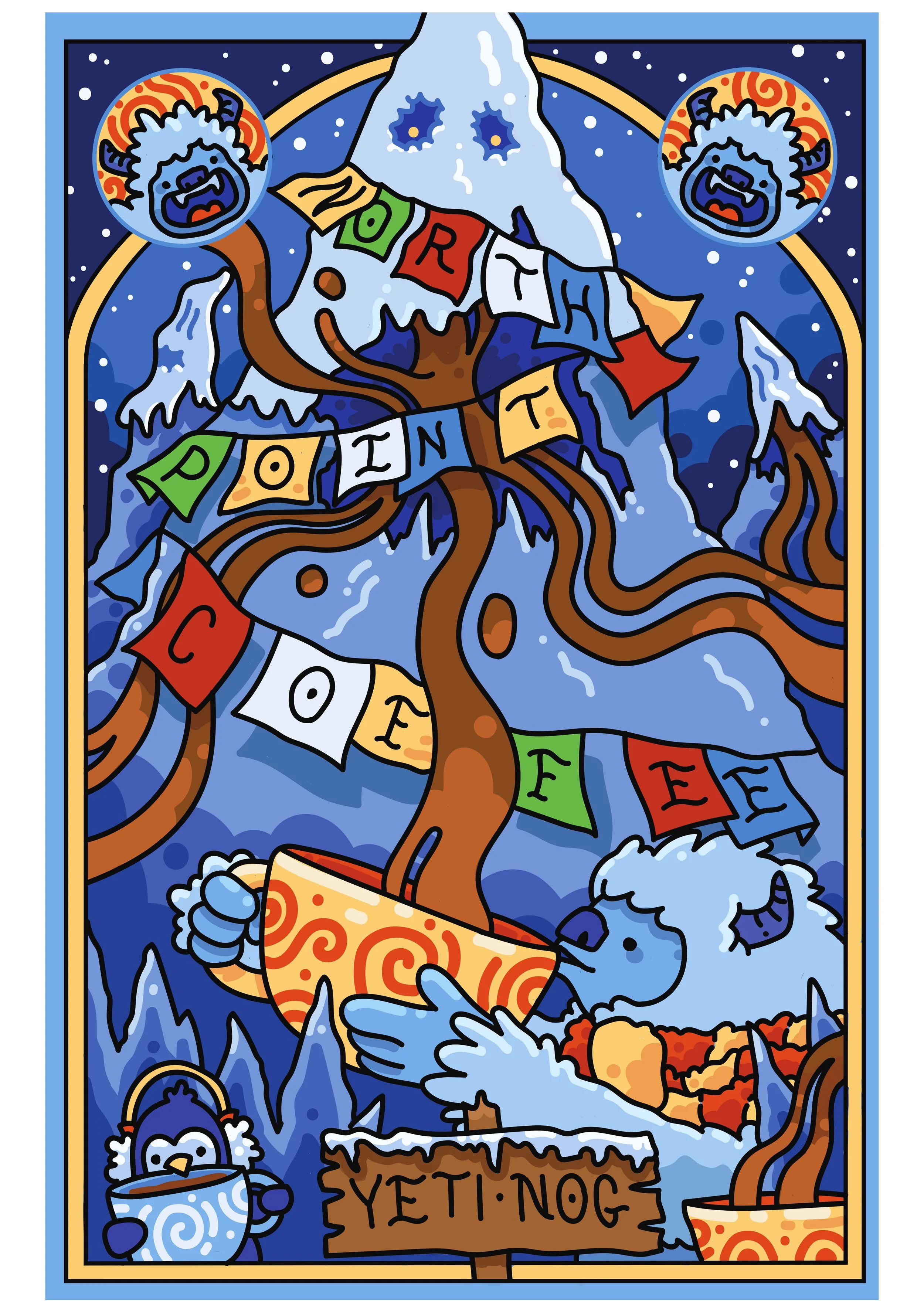 North Point Coffee, 2025. Digital Art (Adobe Illustrator) - 11 x 17 in