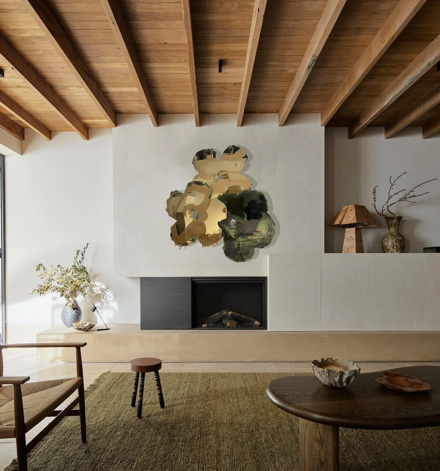 Majestic Giants in Dark Sage_& Biscotti Gold_1330 x 1350 mm_Now on display @parnellgallery in my solo exhibition ‘A Pansy for Your Thoughts’ 14th May - 28th May. ___️ SOLD (1).jpg