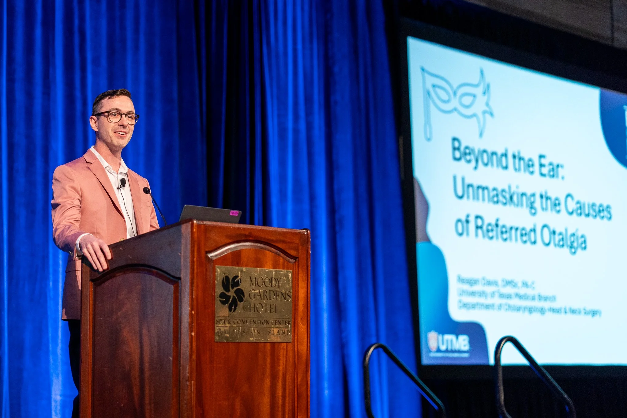 Keynote speaker on stage