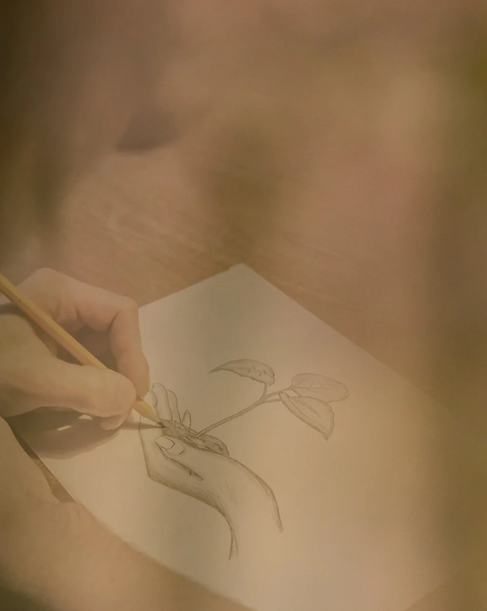 Schets van illustratieproces voor visuele identiteit door Legra