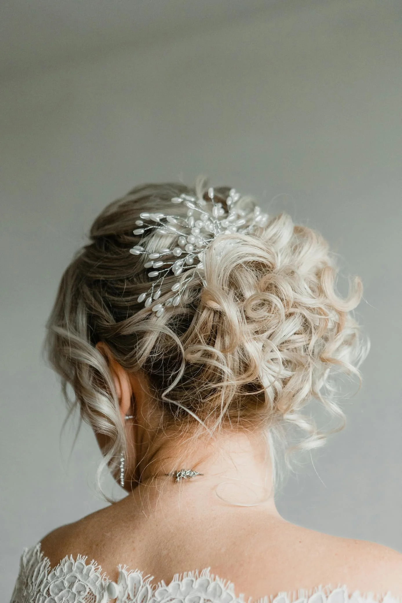 Bridal hair styling and wedding day preparation at Maison Hair Studio London