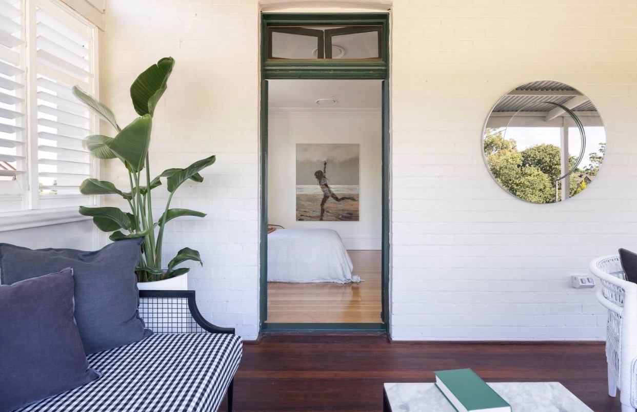 Interior painting detail in Leichhardt, Sydney terrace with heritage doorway and refined finishes