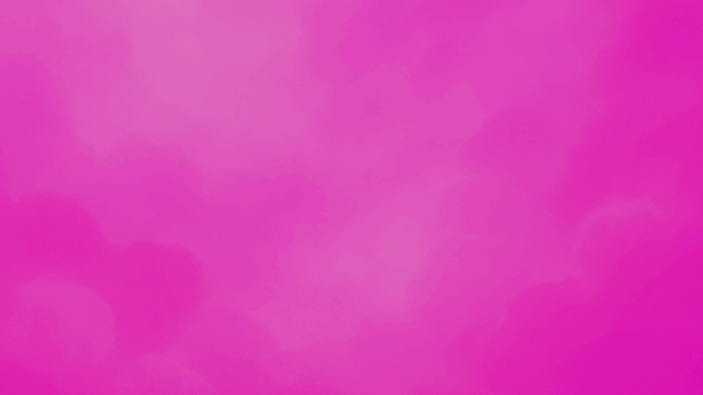 A plain pink background.