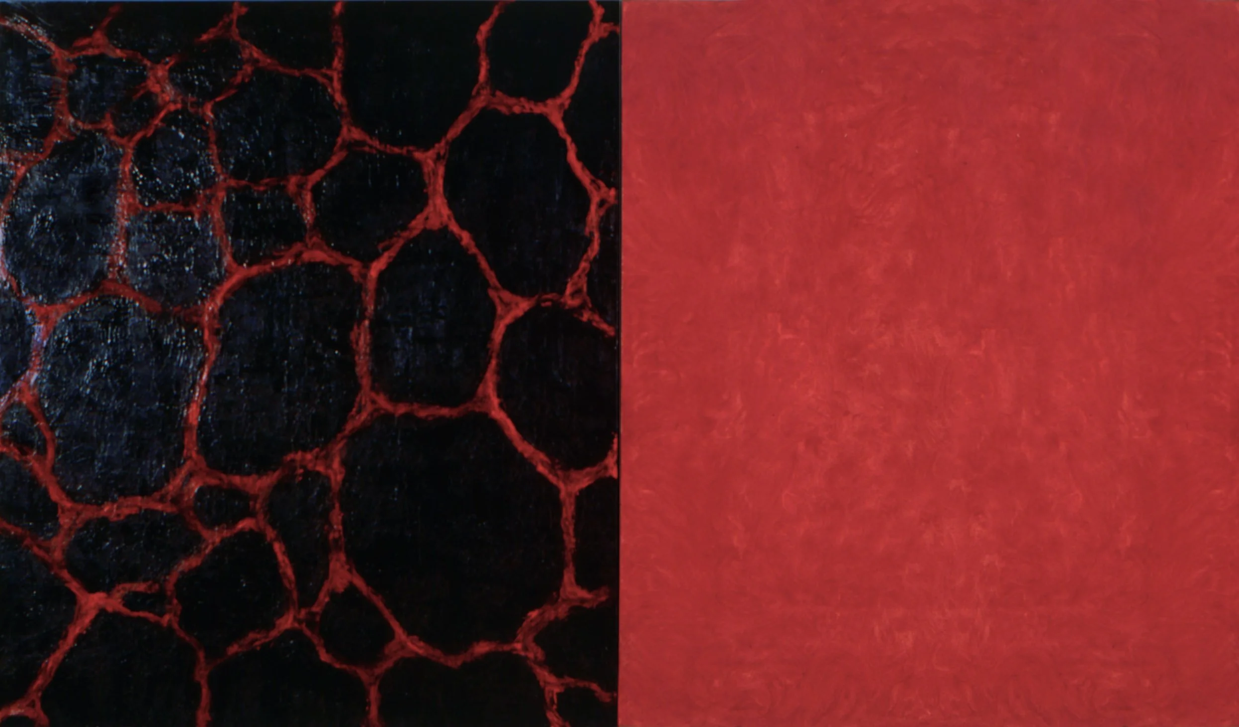 Hypogeum II (red), Oil on Canvas, 1989, 183 x 242 cm