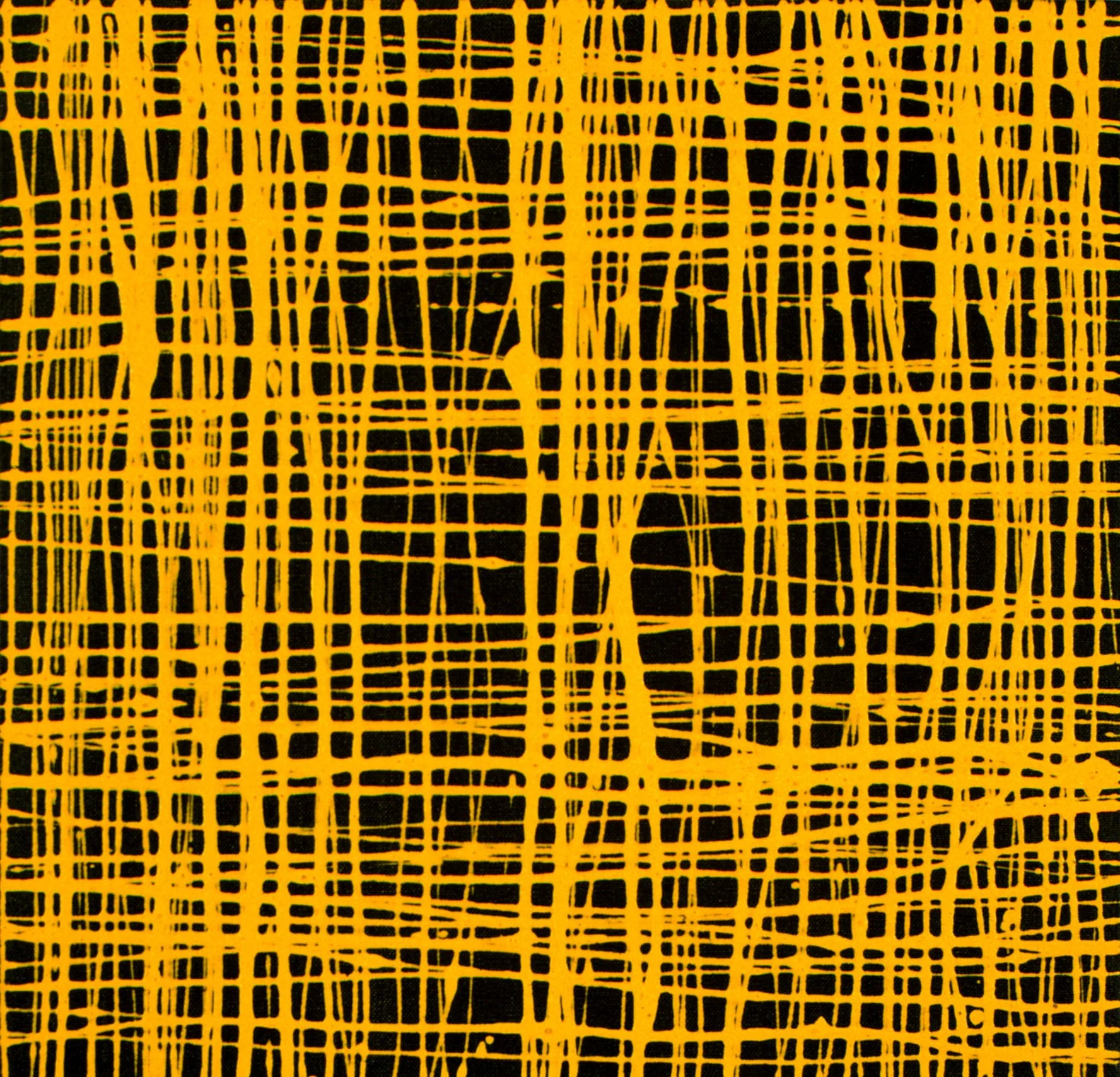 Untitled (Small Yellow on Black), Oil on Canvas, 1992, 30 x 30 cm