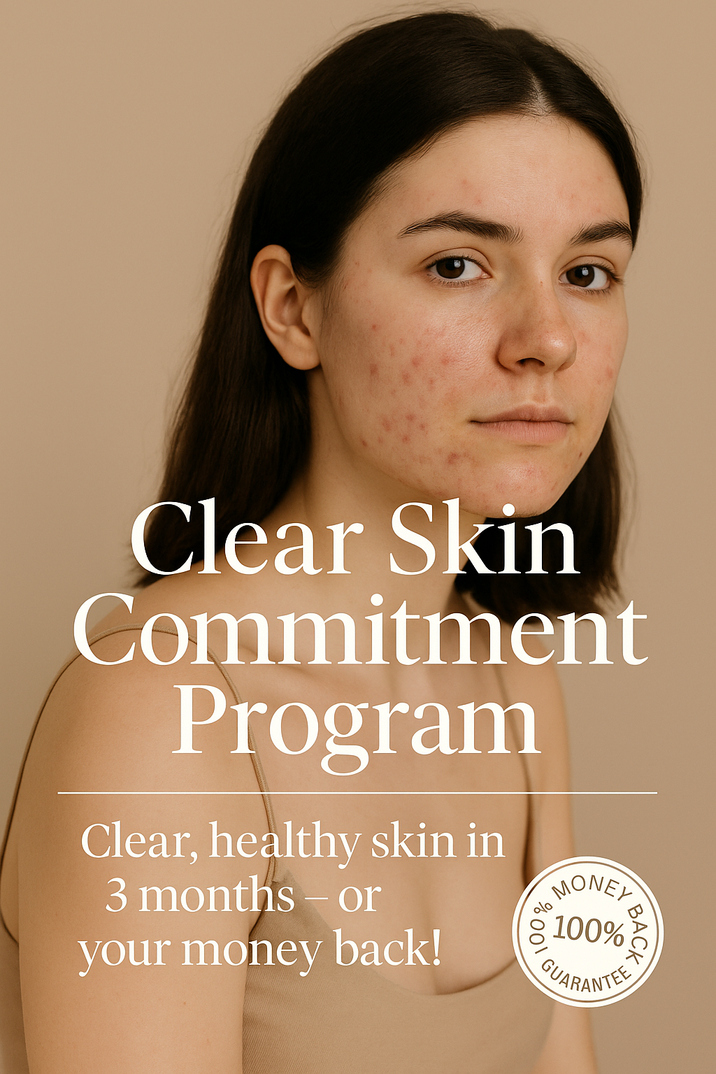 Clear,Healthy Skin in 3Months – or Your Money Back
