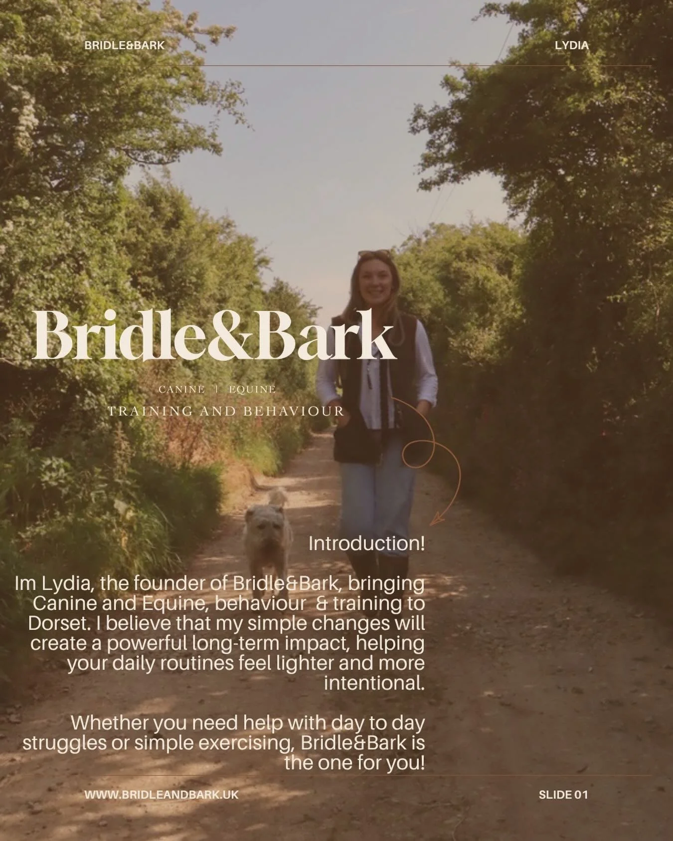 A little bit about me and my business Bridle&amp;Bark!
Please get in contact to book through www.bridleandbark.uk

#caninetraining #equine #canine