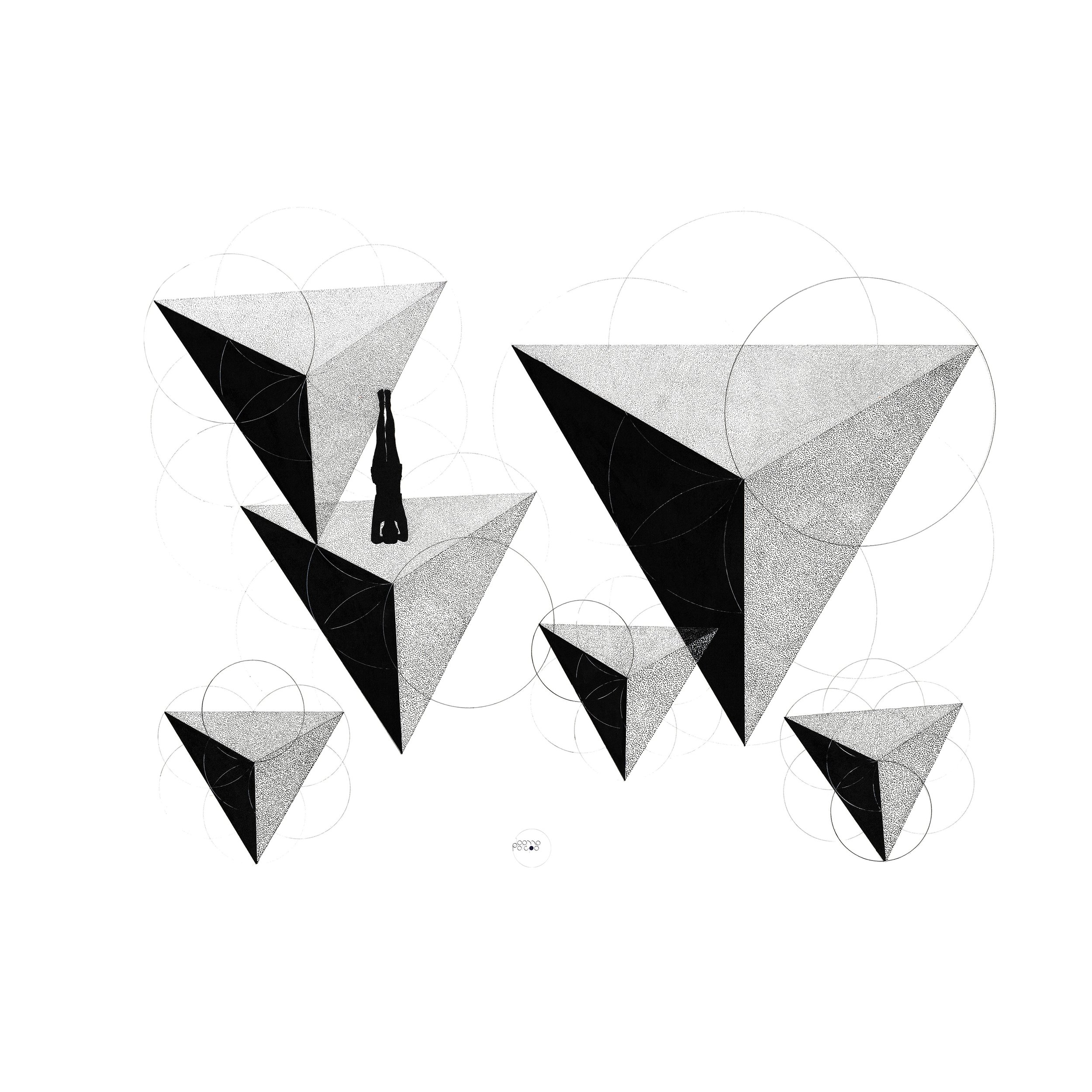 Upside Down - Geometric Fine Art Print