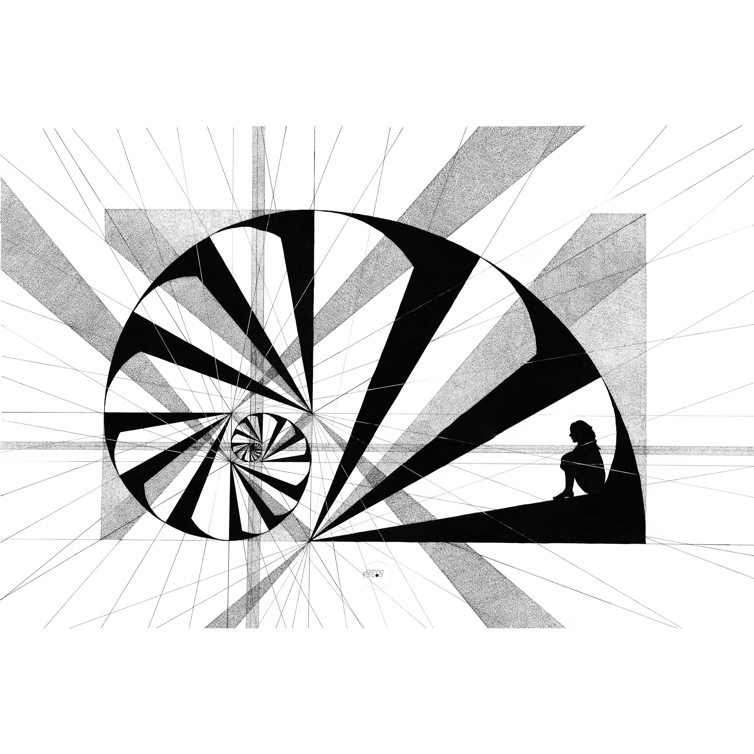 Echo of Fibonacci - Geometric Fine Art Print