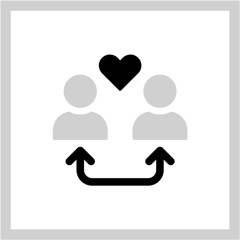 Symbol für Benutzerkonten oder Anmeldung mit zwei stilisierten Personen