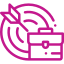 A stylized purple padlock with a keyhole, representing security or data protection.