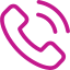 Icon of a pink phone receiver.