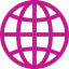 Icon of a globe representing the internet or global connectivity.