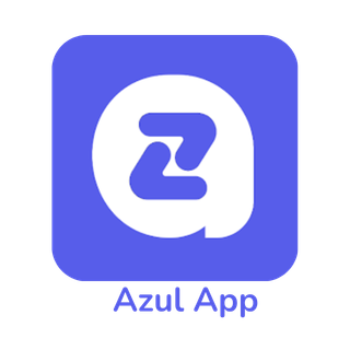 Logo de l'application Azul APP, de couleur bleu clair représente un Z dans une bulle de message