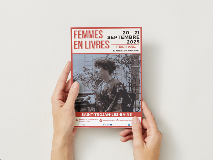 Couverture du programme du festival femmes en livres edition 2025.