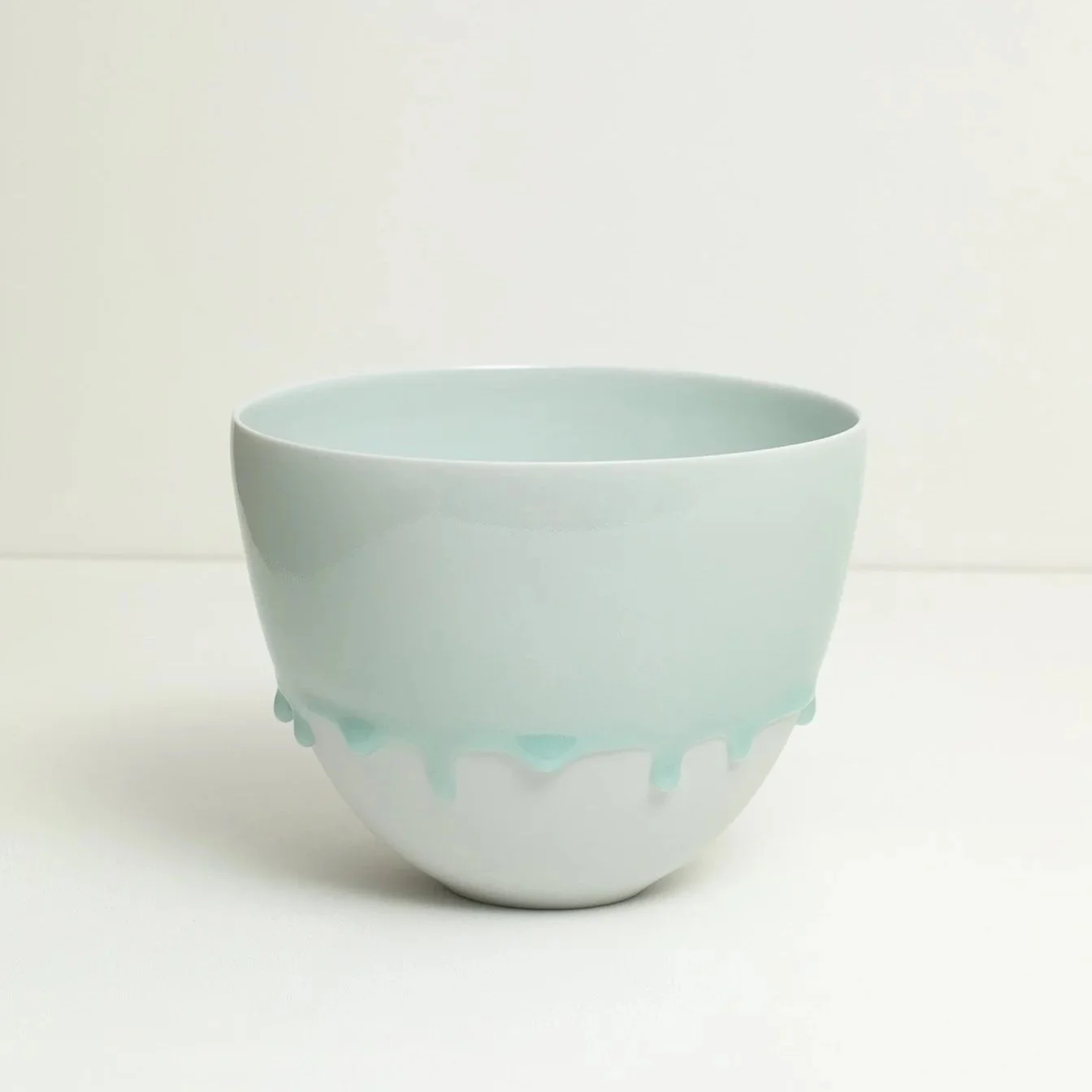 Jaejun Lee, Celadon Bowl, glaze drip other view