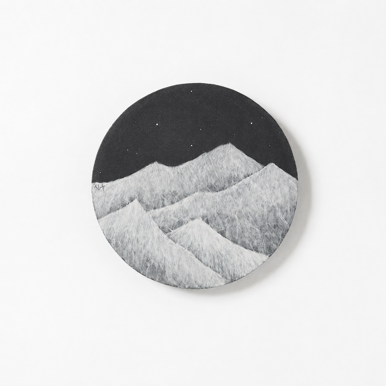 Shin Suyeon - Montagne enneigée Assiette (Black)