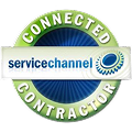 ServiceChannel Contractor logo with the words 'Connected Contractor' surrounding it