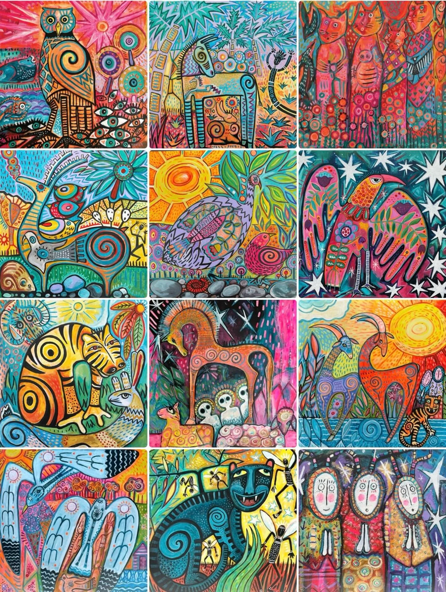 New card designs available in my Etsy shop @the_seacrow Devon
.
.
.
.
#greetingscards #uniqueartwork #storytellingart #shamanicart #folkartpaint