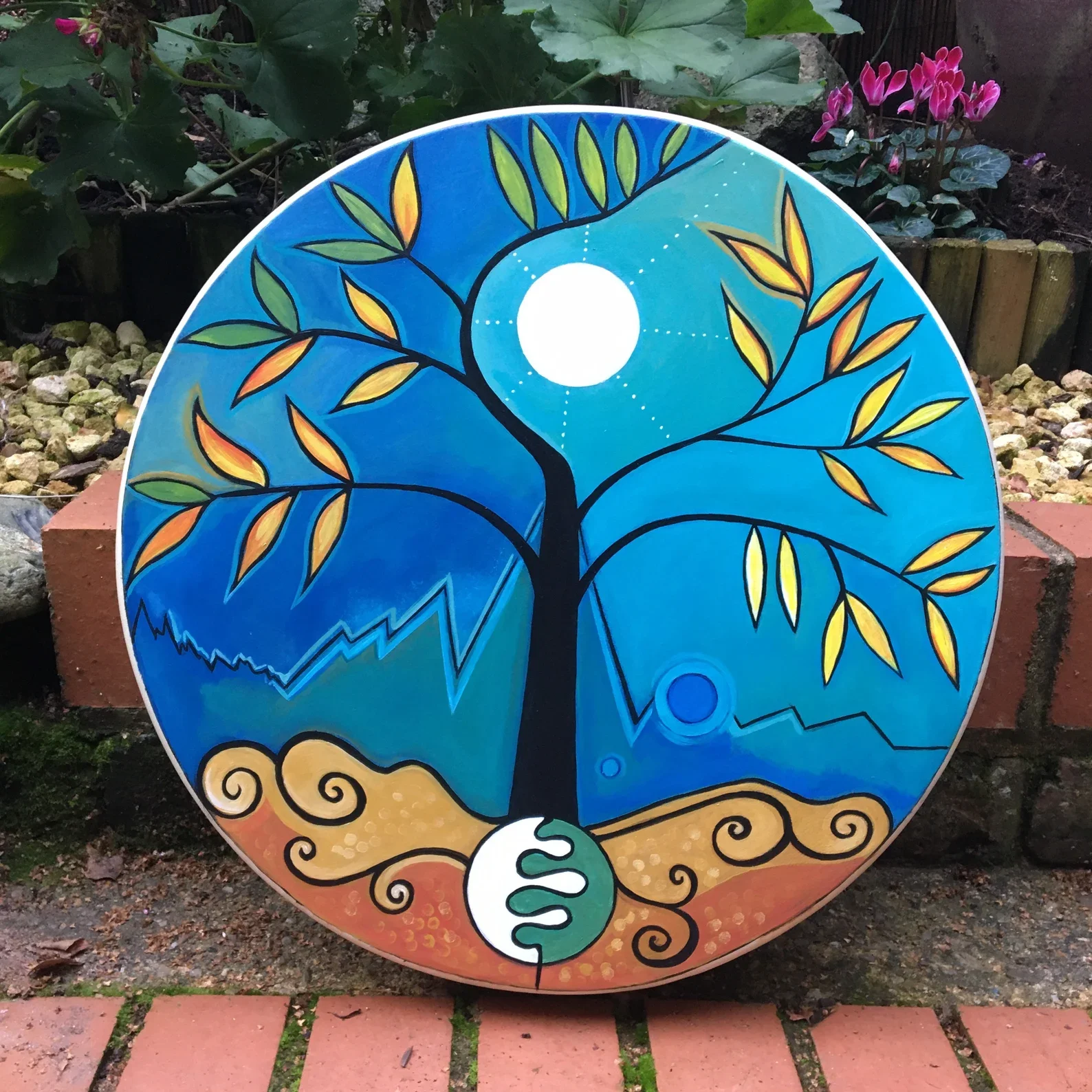 Ancient Tree – Original Hand-Painted Shaman Drum