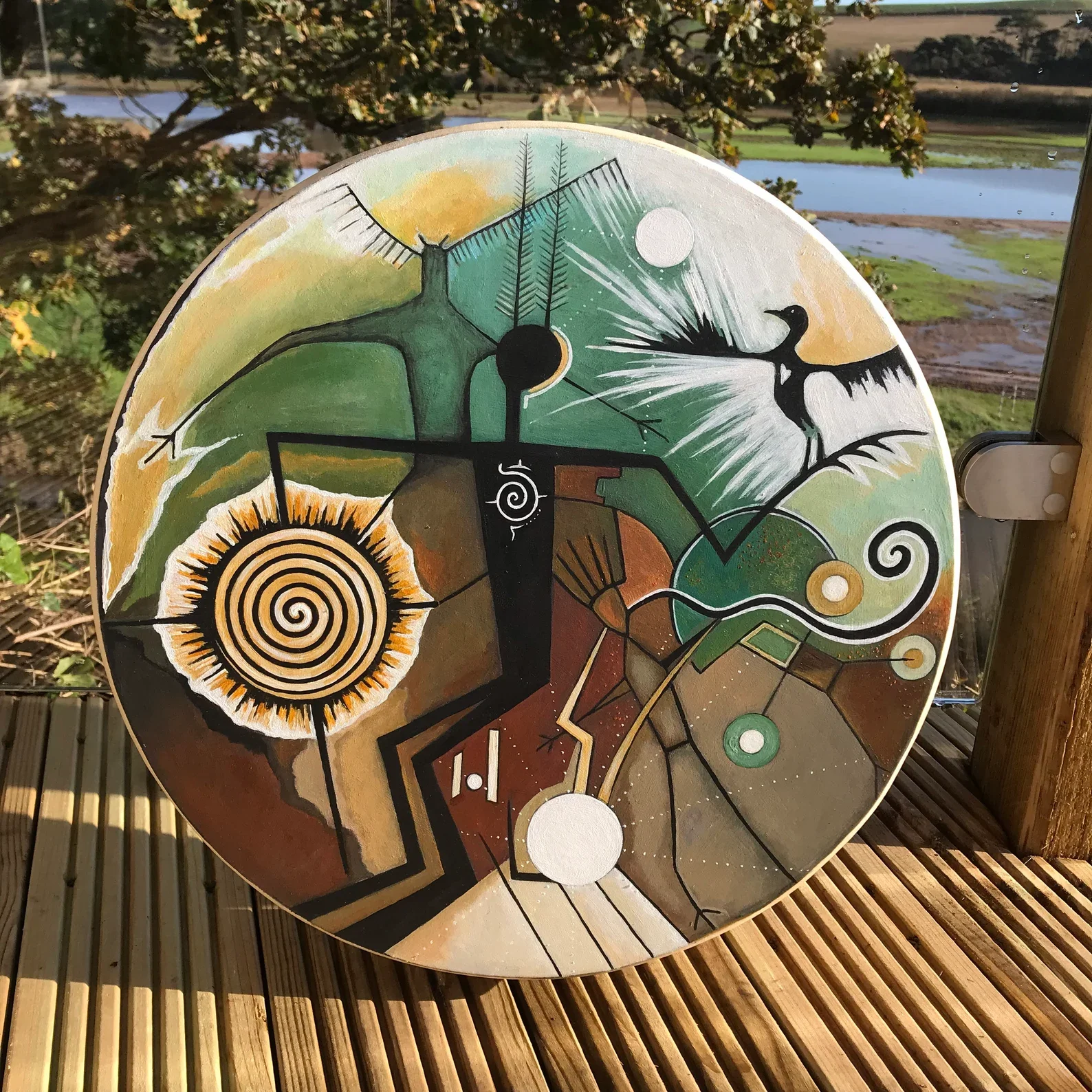 Ancestor Of All Realities– Original Hand-Painted Shaman Drum