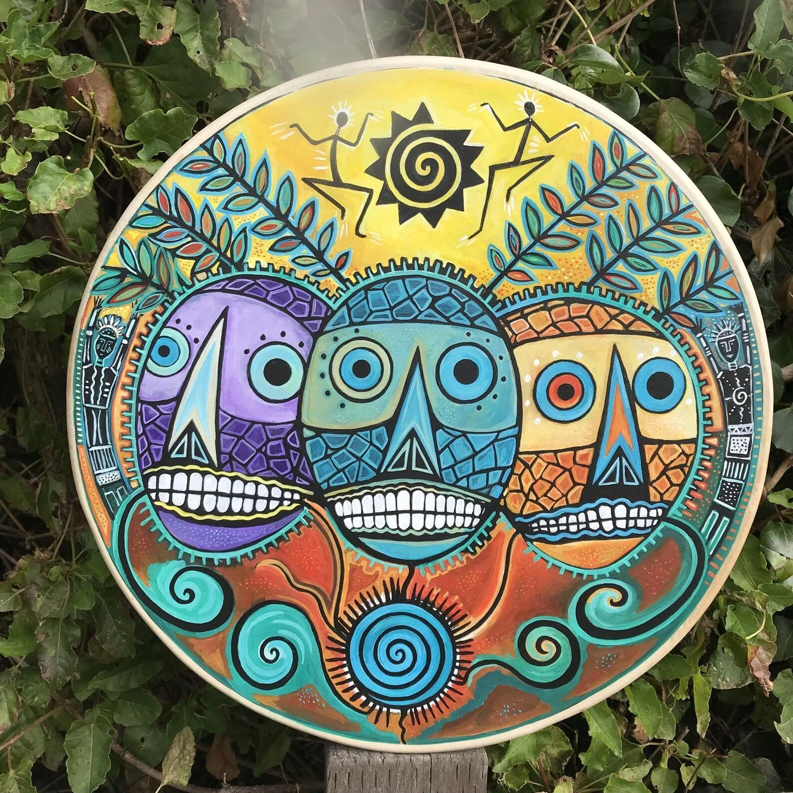 Waking The Ancestors – Original Hand-Painted Shaman Drum