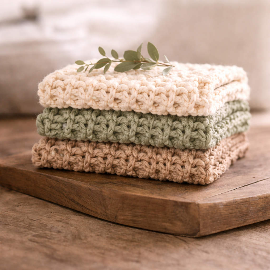 Textured Face Cloth Crochet Pattern (Digital Download)