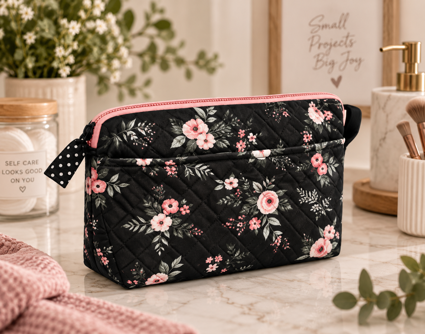 Quilted Toiletry Bag (Digital Download)