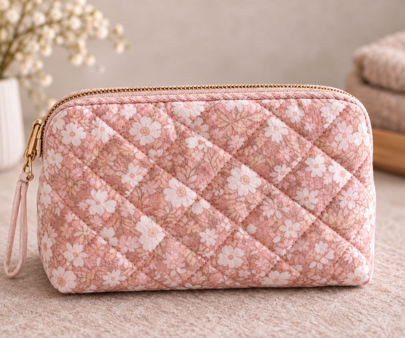 Quilted Cosmetic Pouch (Digital Download)