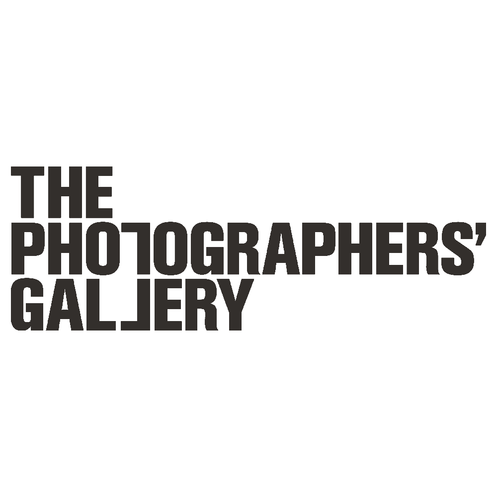 Black background with the text 'The Photographers' Gallery' in gray, bold, uppercase letters.