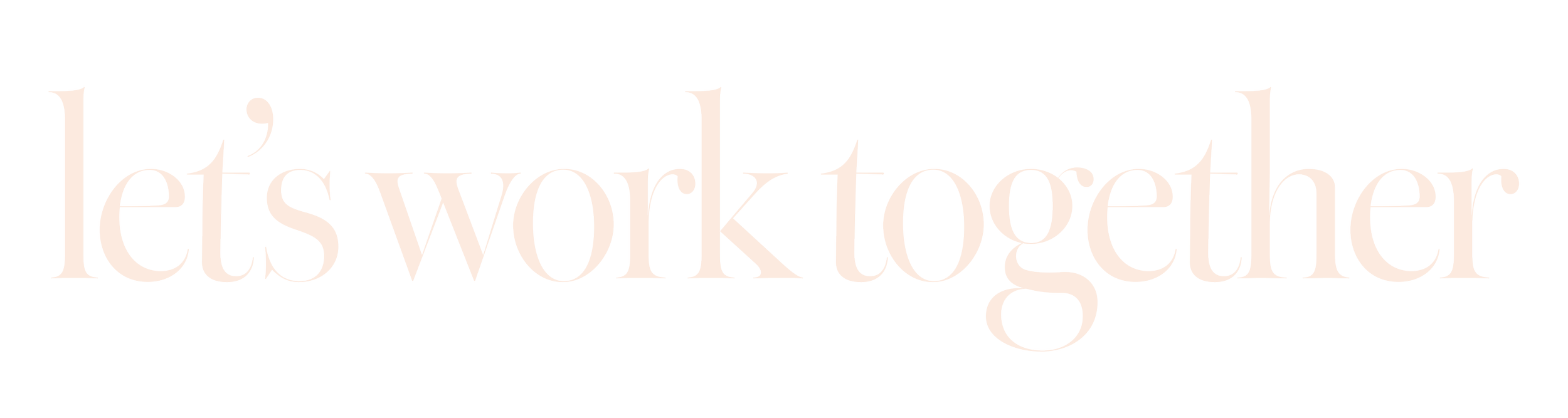 Text reading "let's work together" in a stylish font.