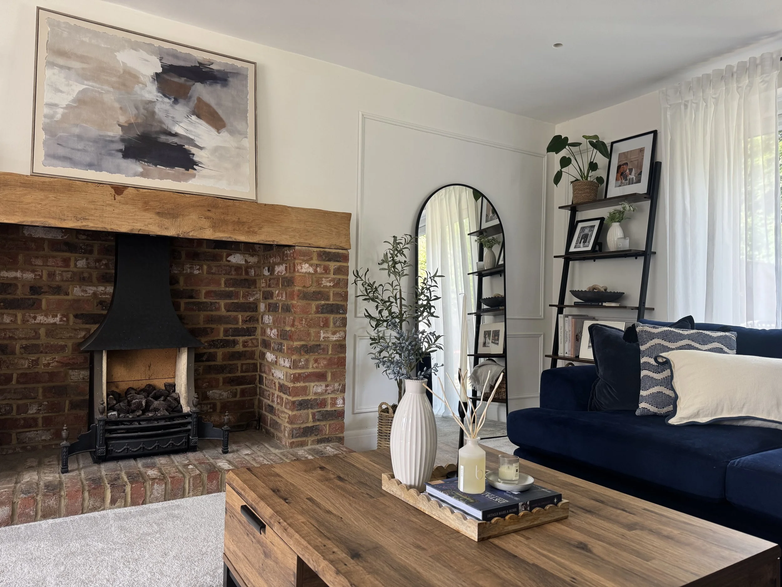 Styled occupied living room prepared for sale – Property Styling for Sale Hertfordshire