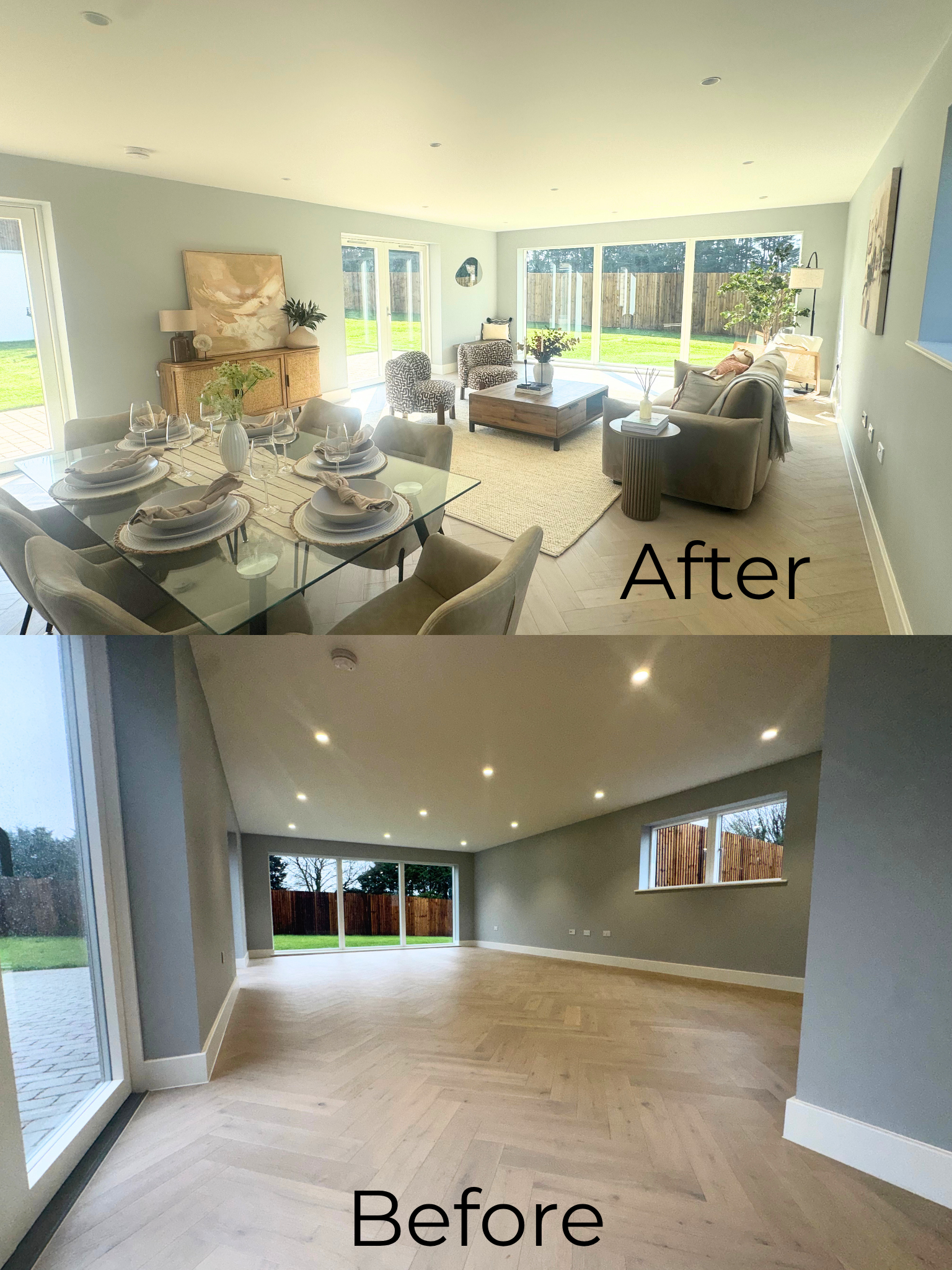 Home stager Hertfordshire – before and after living room transformation