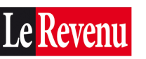 Logo de 'Le Revenu' en noir, blanc et rouge