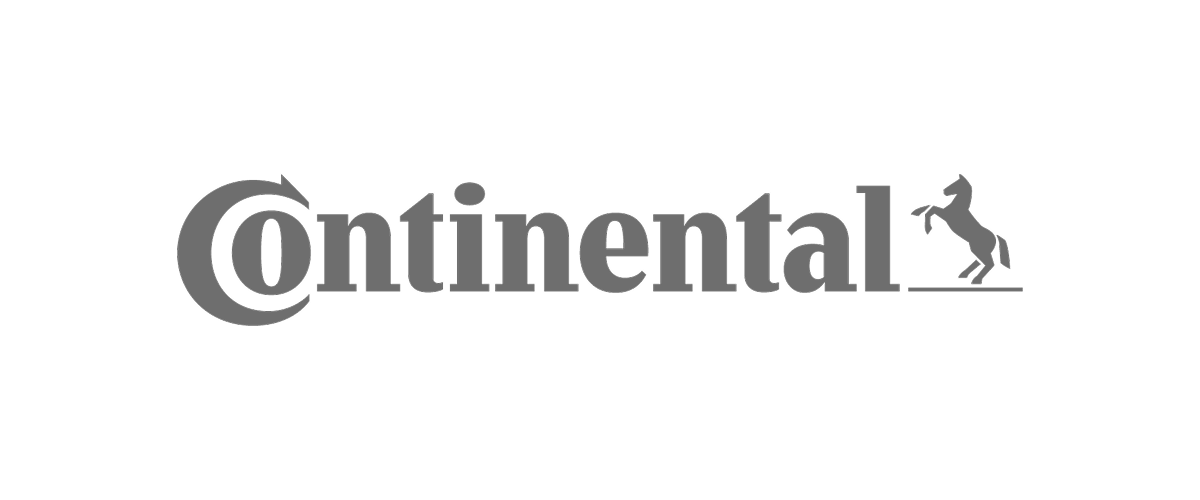 The black and white logo for Continental, featuring the word 'Continental' with a horse logo at the end.