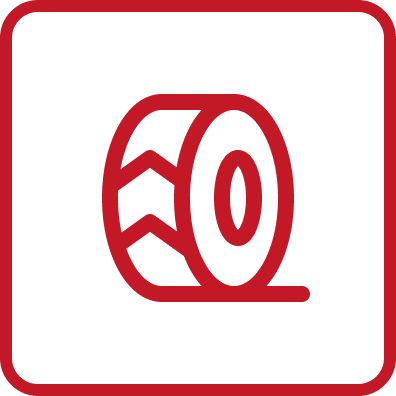 Red and black icon of a rolled dollar bill with a large zero in the center.