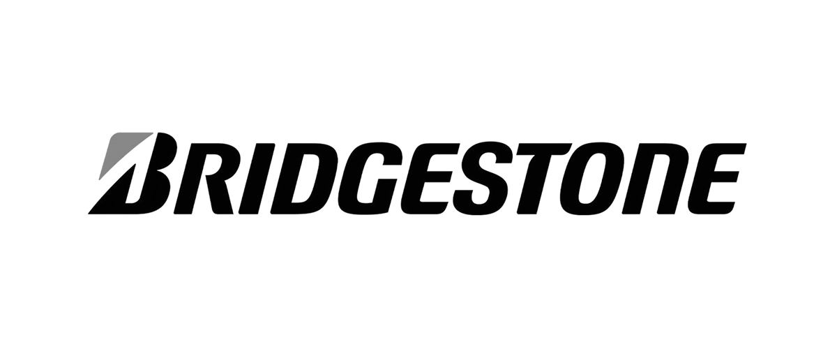 Black and white logo of Bridgestone with a stylized 'B' symbol