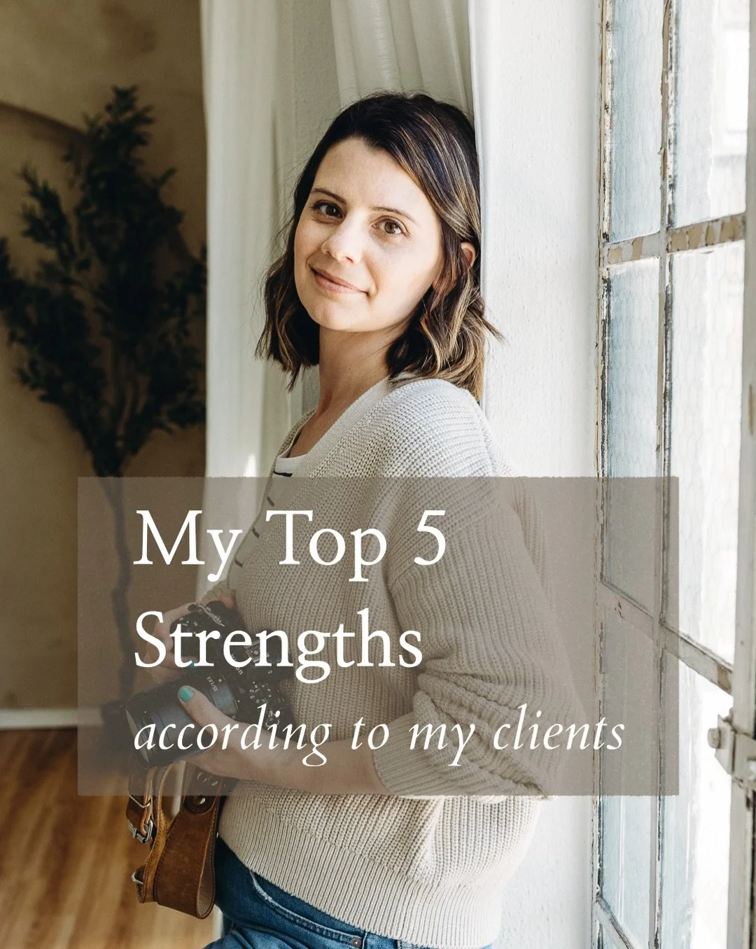 I looked through past reviews &amp; conversations with clients to round this list up. (And it brought back some good memories of sessions 💛)⁠
⁠
My top 5 strengths according to my clients:⁠
⁠
1) Warm and welcoming⁠: I expect people to be themselves -