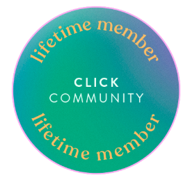 Click Community photography association Lifetime Member Badge